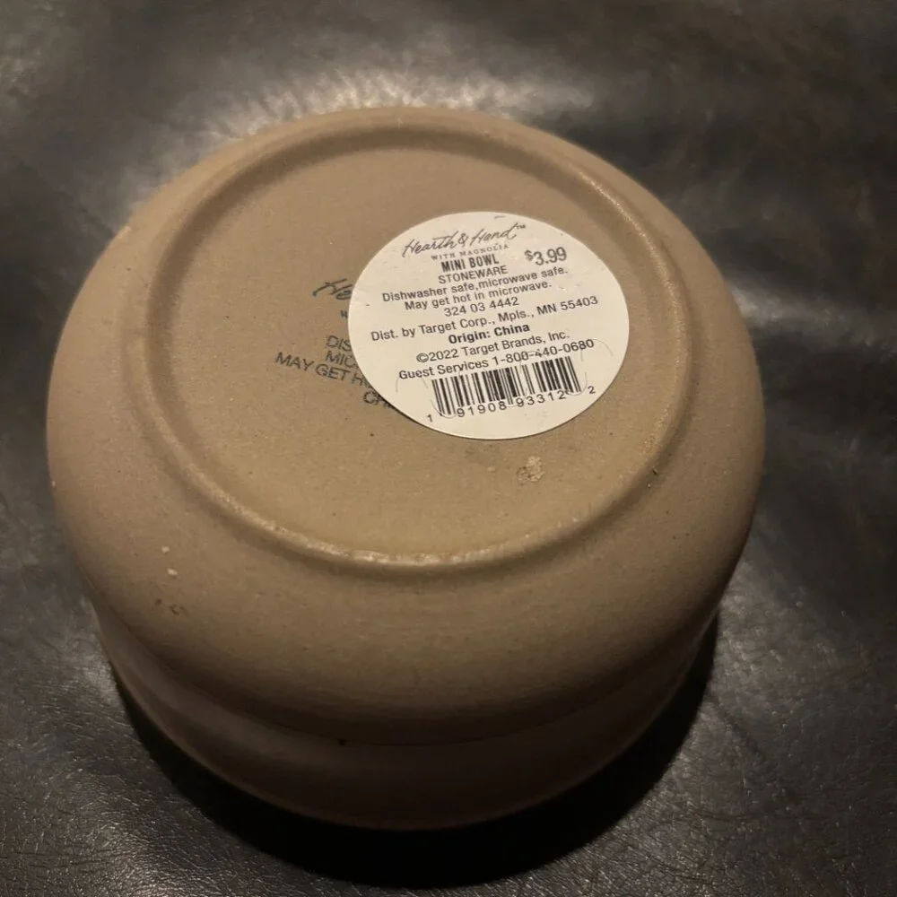 Hearth‎ & Hand with Magnolia Beige Mini Bowl Stoneware | Target
